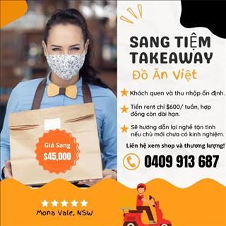 Sang lại tiệm take away đồ ăn Việt vùng Mona Vale, NSW, rent rất rẻ