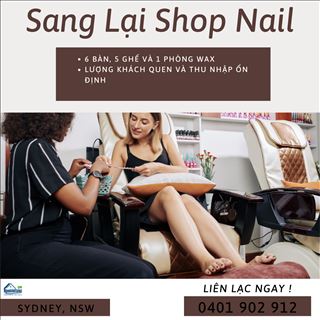 Sang lại shop nail nằm trong mall vùng Sydney