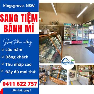 Cần sang lại shop bánh mì, bánh ngọt trong trung tâm Kingsgrove