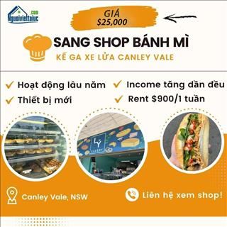 Làm chủ tiệm bánh mỳ vị trí đắc địa chỉ với $25.000