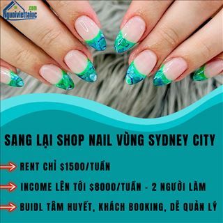 Muốn sang lại shop nail tâm huyết vùng Sydney city, lời cao